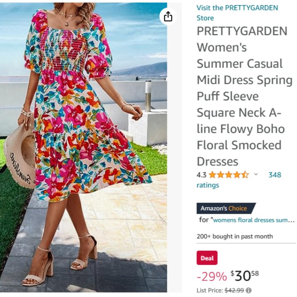 Floral Midi Dress